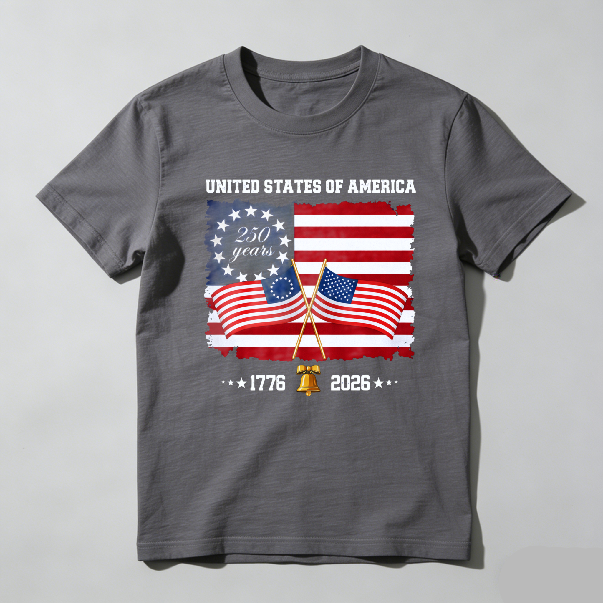 United States Of America 250 Years 1776 2026 Independence Day American Flag T Shirt