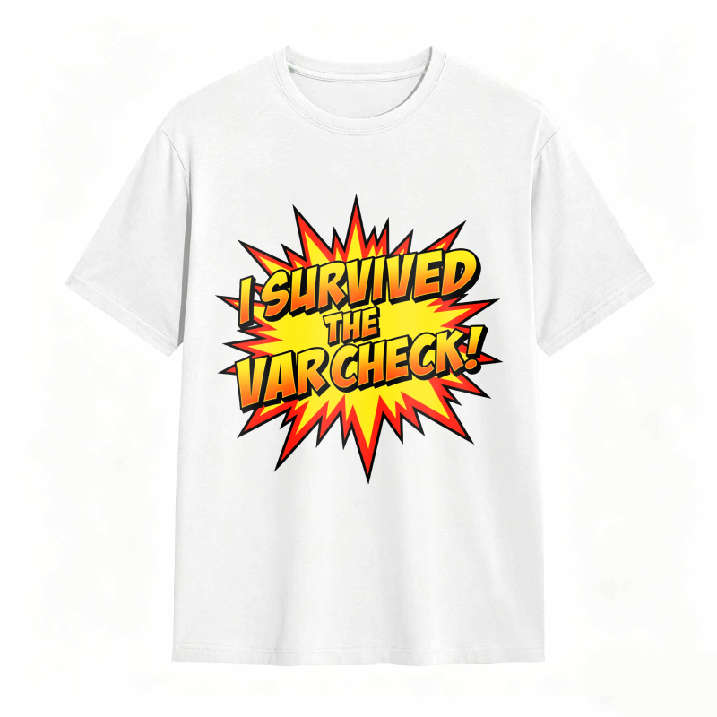 I Survived The Var Check Explosion Graphic Unisex Classic T-shirt