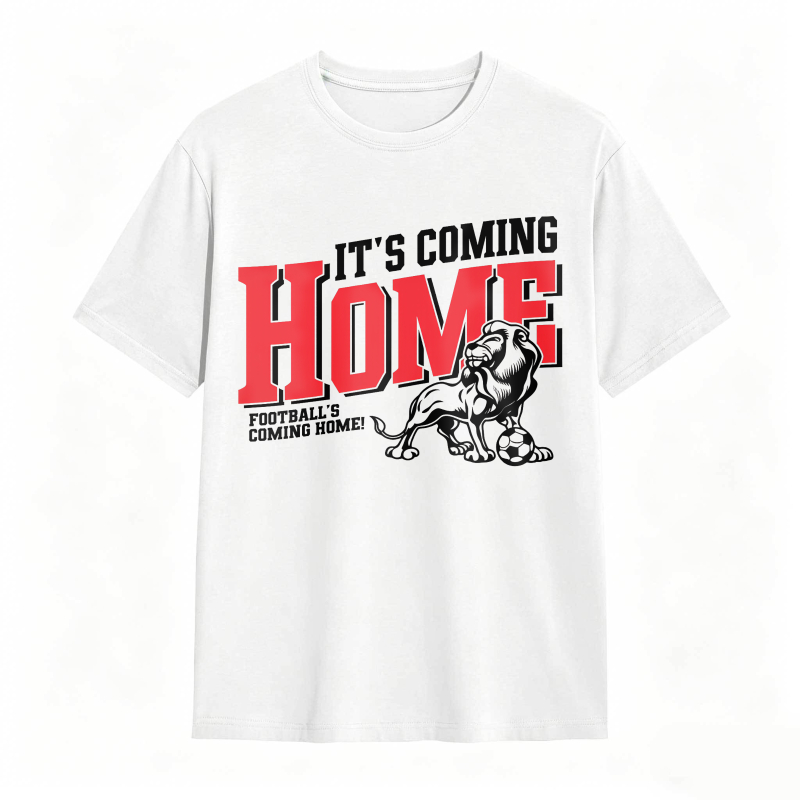 Its Coming Home Footballs Coming Home Lion And Soccer Ball Unisex Classic T-shirt