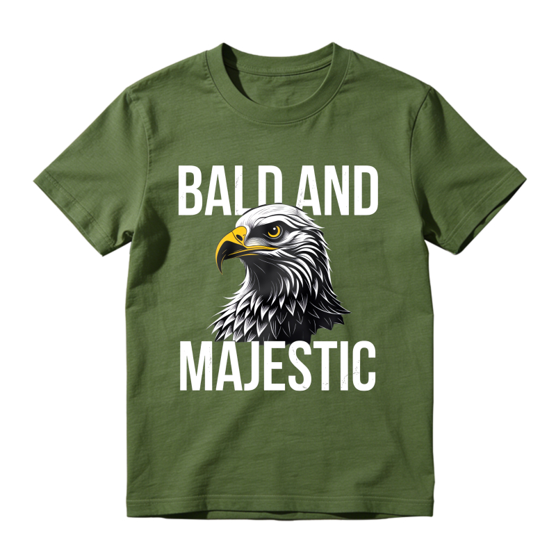 Bald Eagle And Majestic Text Design Classic T-shirt