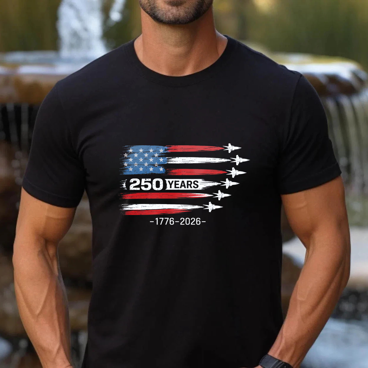 250 Years American Independence Anniversary Usa Flag 1776 2026 T Shirt
