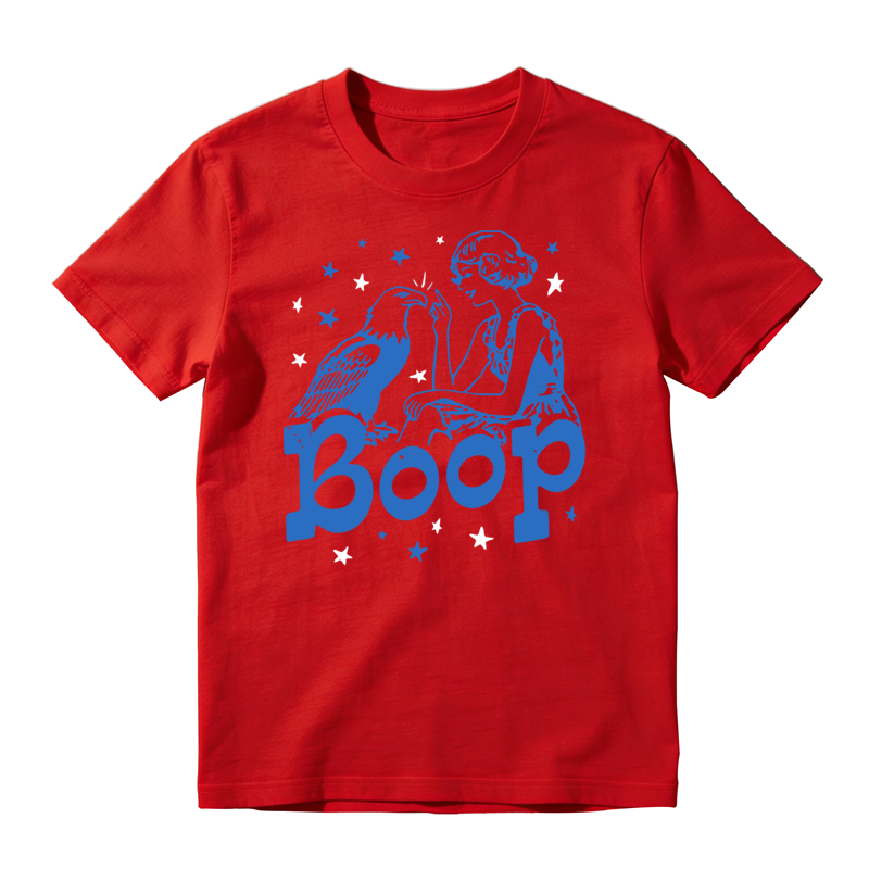 Boop The Eagle Retro America 4th of July Patriotic Graphic T-Shirt
