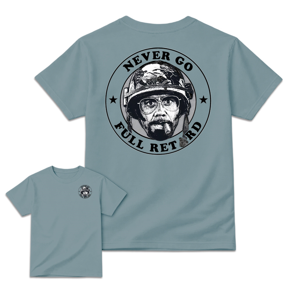 Tropic Thunder Kirk Lazarus Never Go Full Retard Meme Tshirt