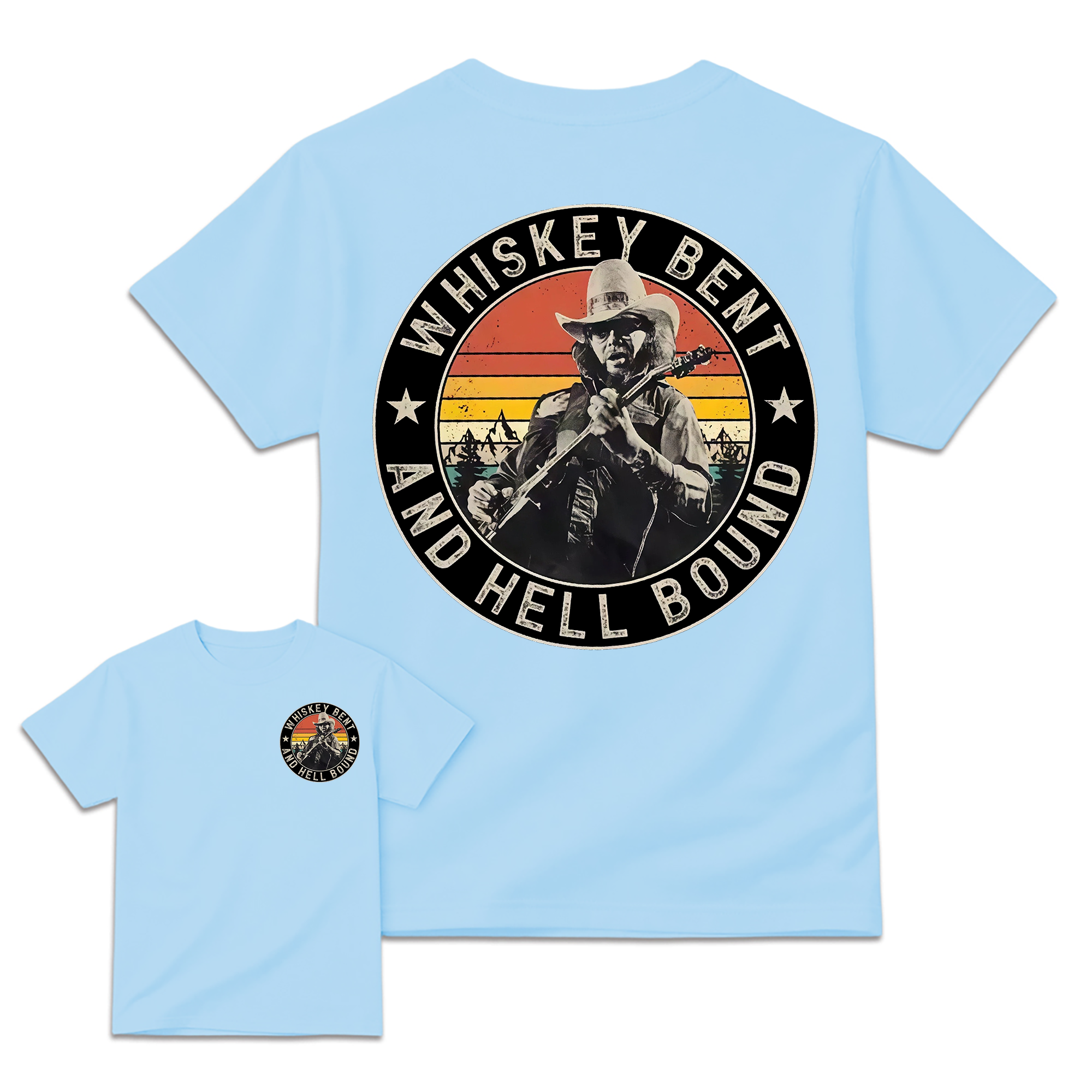 Vintage Country Music T-Shirt, Retro Outlaw Cowboy Graphic Tee, Western Unisex Shirt
