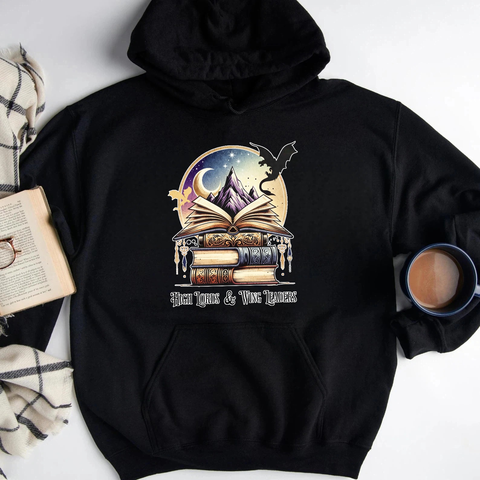 Magic Books And Moon Mountains Sweatshirt