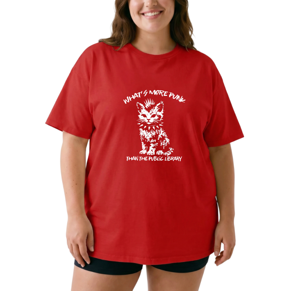 What's More Punk Than The Public Library tshirt 100% cotton