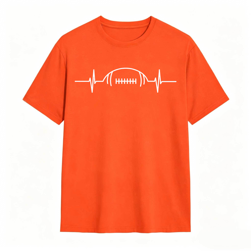 Football Heartbeat Design Unisex Classic T-shirt