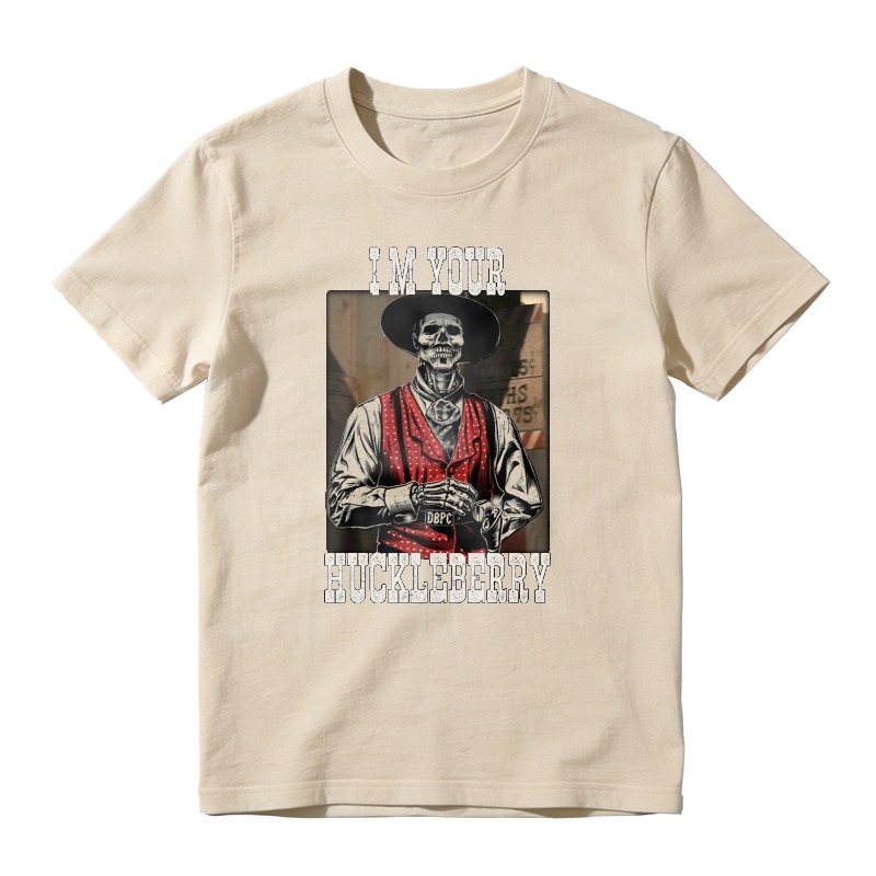 I Am Your Huckleberry Skeleton Cowboy Graphic Unisex Classic T-shirt