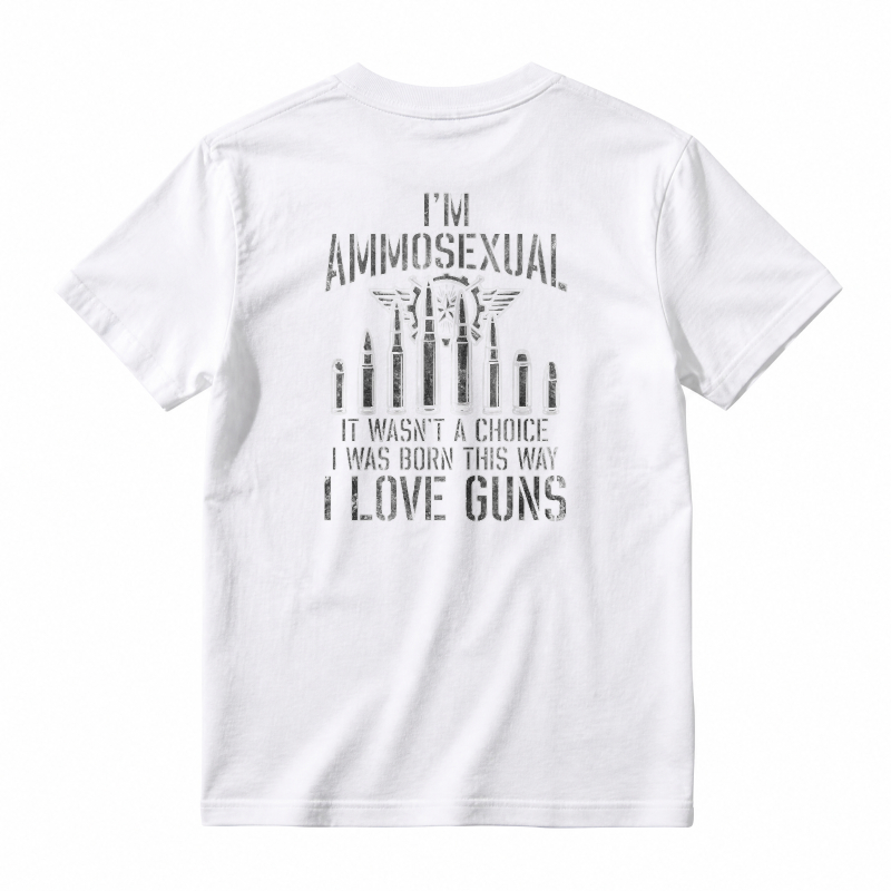I Love Guns Ammosexual Born This Way Bullet Graphic Unisex Classic T-shirt