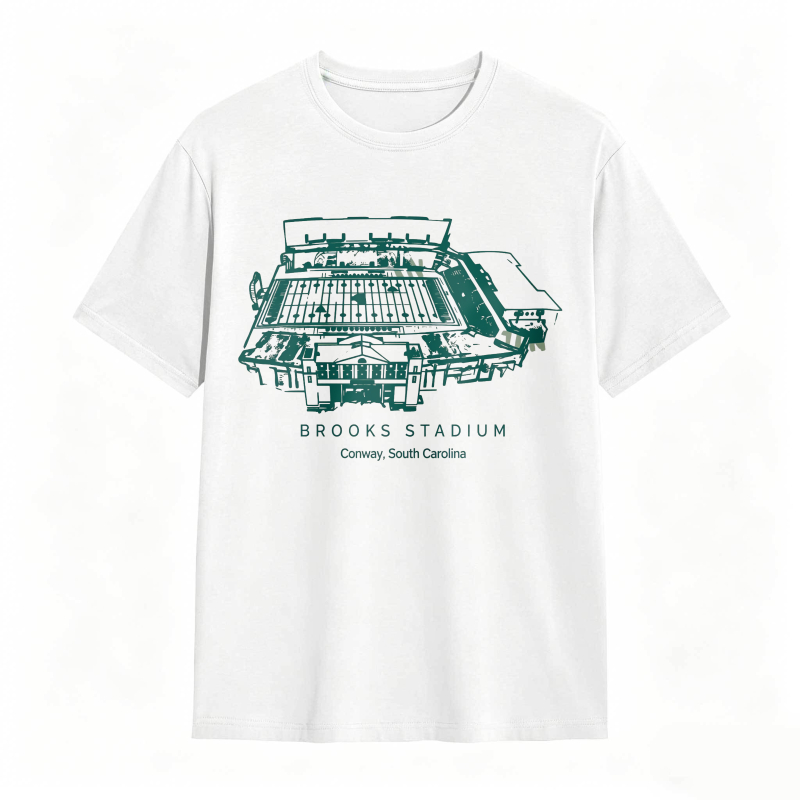 Brooks Stadium Conway South Carolina Stadium Graphic T-shirt