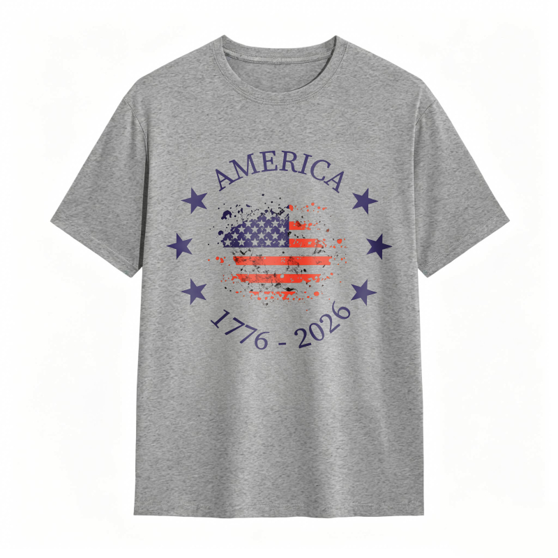 America Flag 1776 2026 Stars And Stripes Patriotic Design Unisex Classic T-shirt