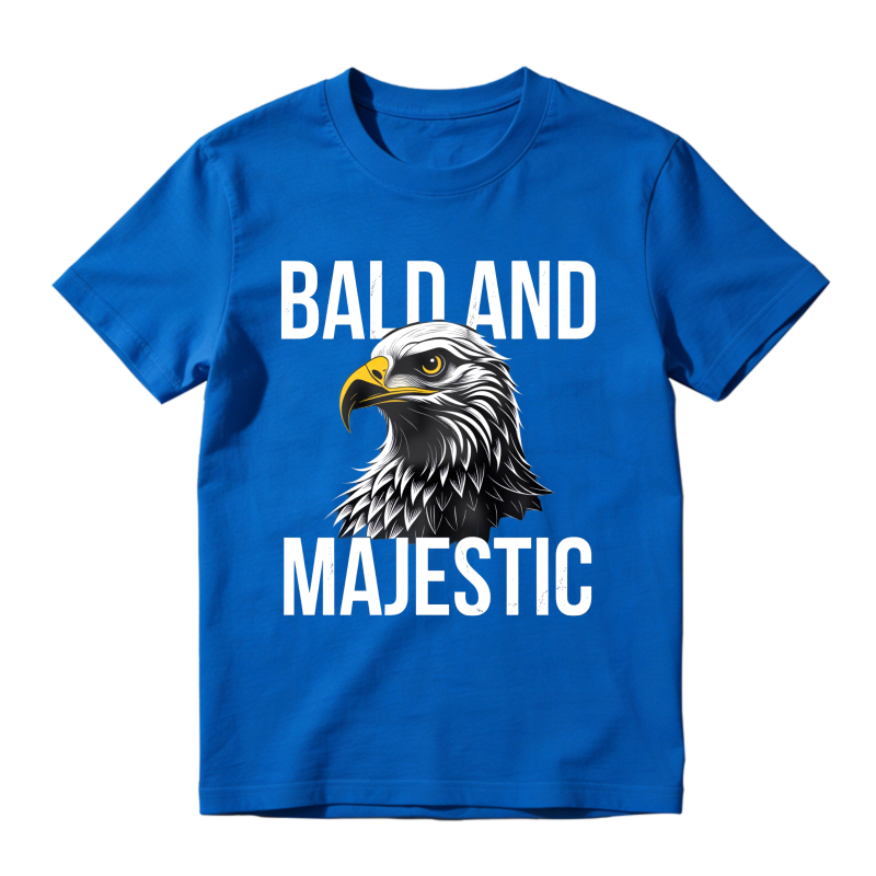 Bald Eagle And Majestic Text Design Classic T-shirt