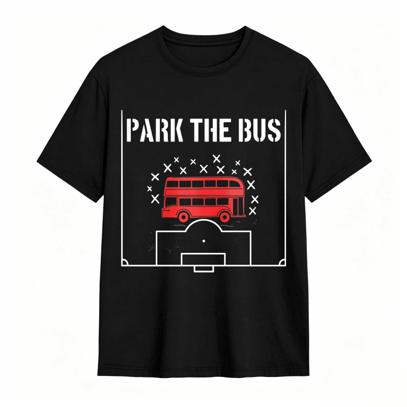 Park The Bus Football Strategy With Red Double Decker Bus Unisex Classic T-shirt