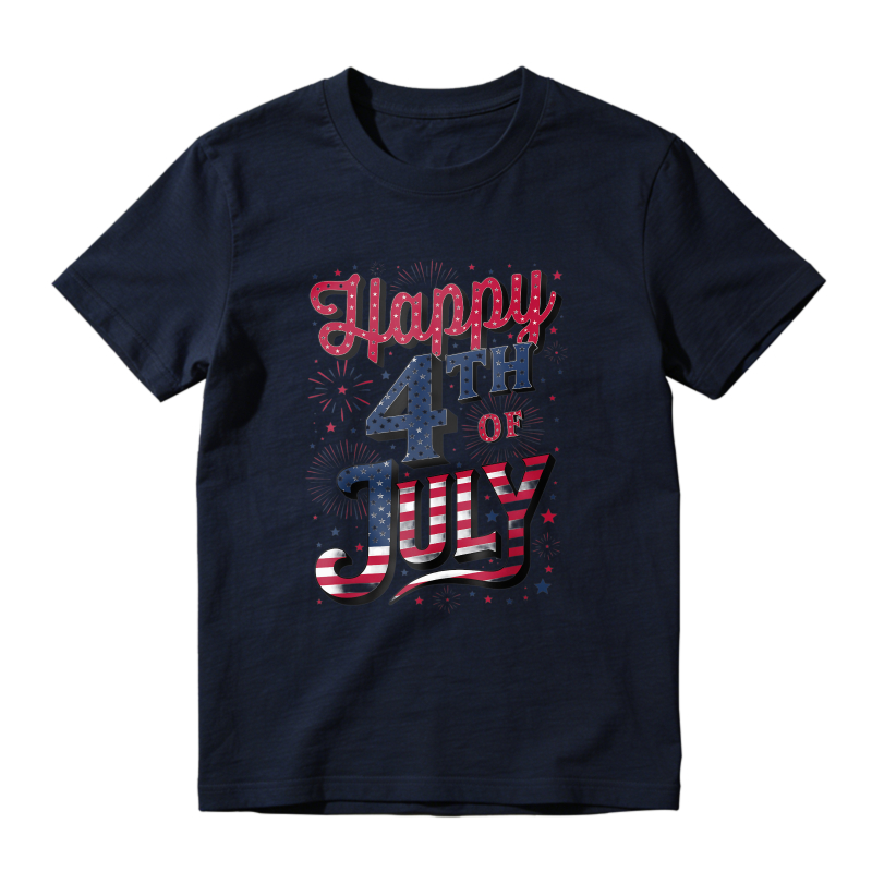 Happy 4th Of July Patriotic Design Unisex Classic T-shirt