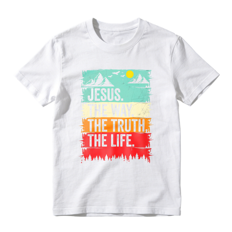 Dorawear™ Jesus The Way The Truth The Life Mountain Landscape Unisex Classic T-shirt