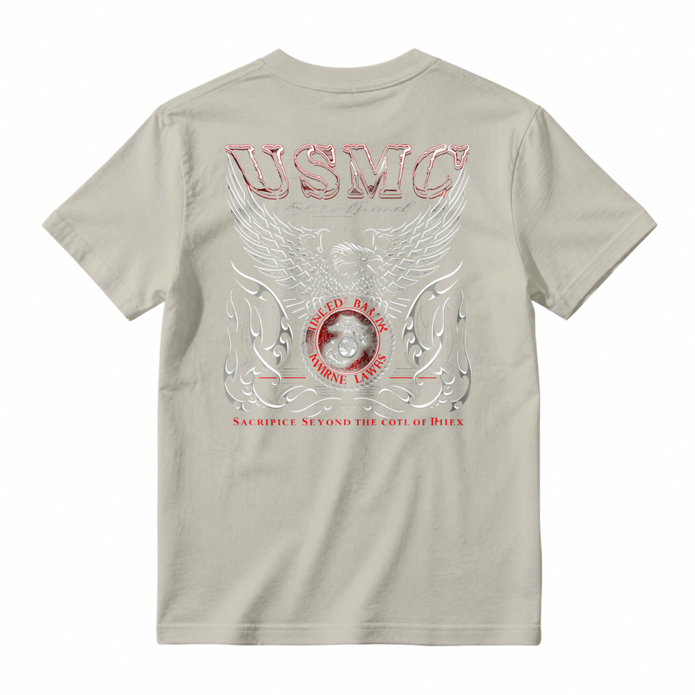 Usmc Eagle Globe And Anchor Wings Graphic T-shirt