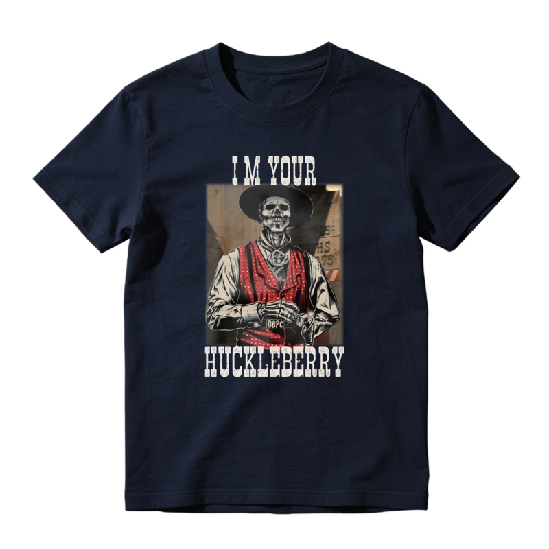 I Am Your Huckleberry Skeleton Cowboy Graphic Unisex Classic T-shirt