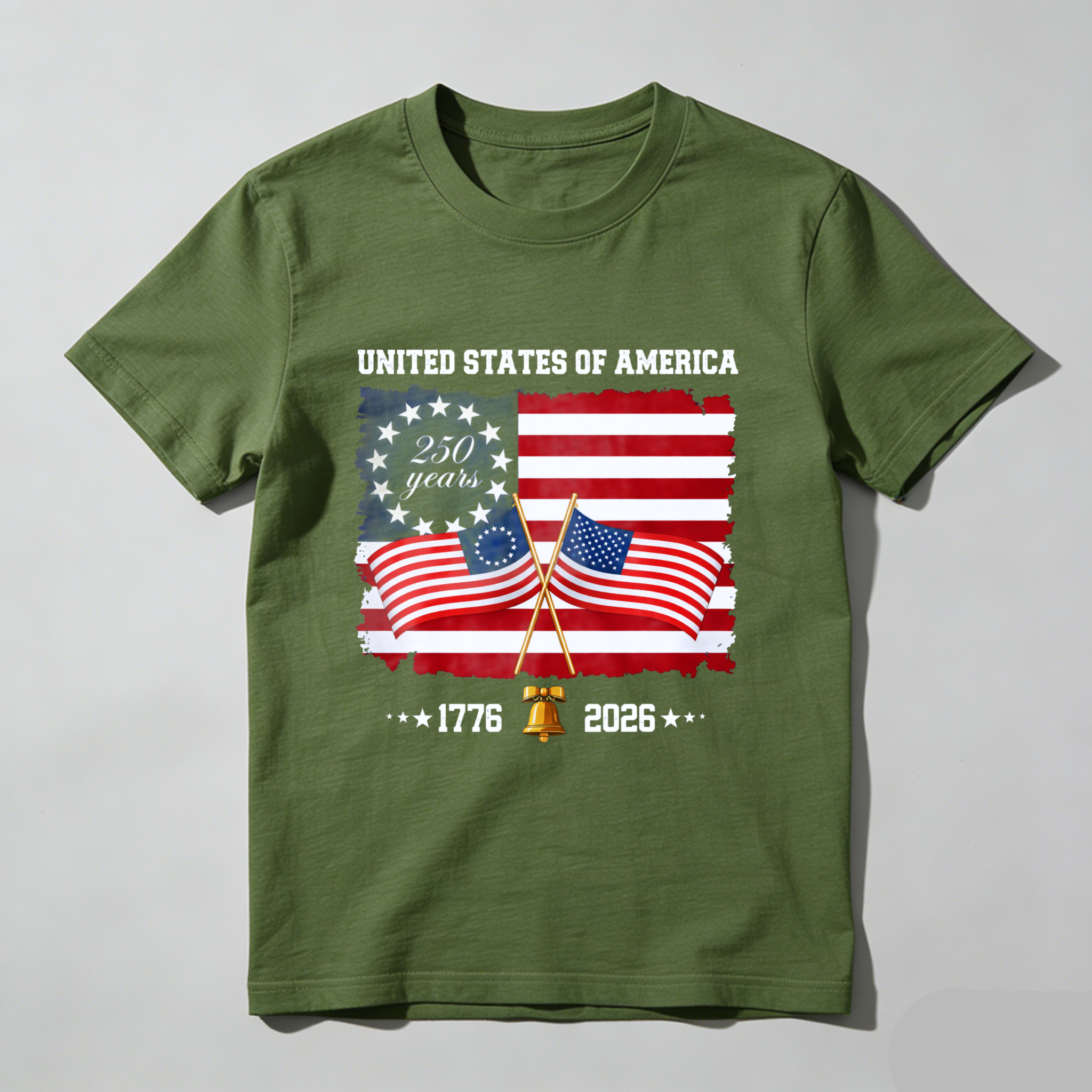 United States Of America 250 Years 1776 2026 Independence Day American Flag T Shirt