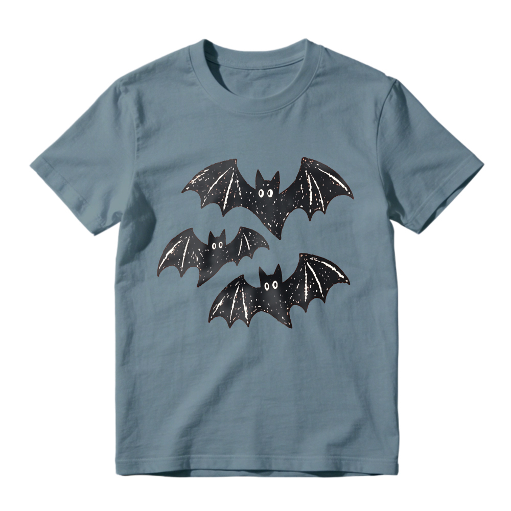 Starry Night Bat Silhouette Graphic Unisex Classic T-shirt