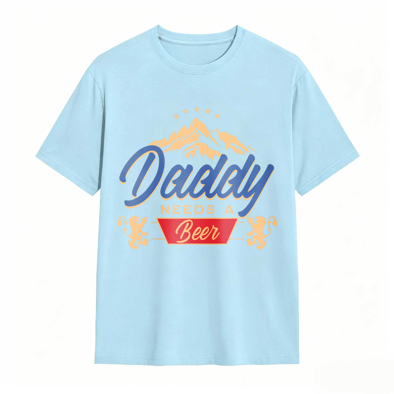 Mountain And Beer Text Design Unisex Classic T-shirt