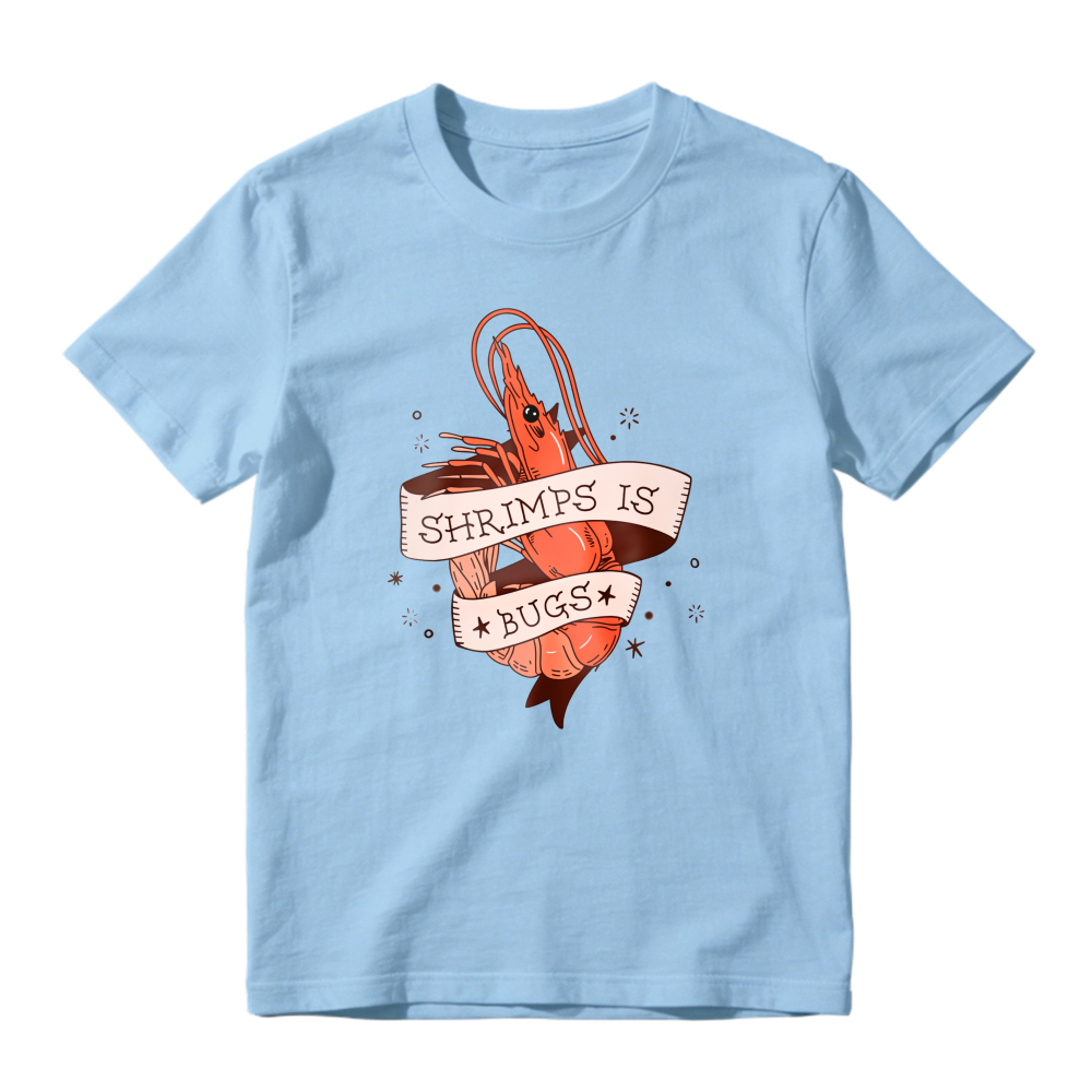 Shrimps Is Bugs Shrimp Heart Banner Graphic Unisex Classic T-shirt