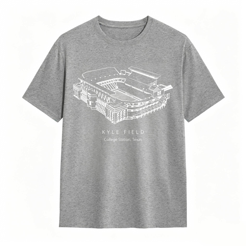 Kyle Field College Station Texas Stadium Graphic T-shirt