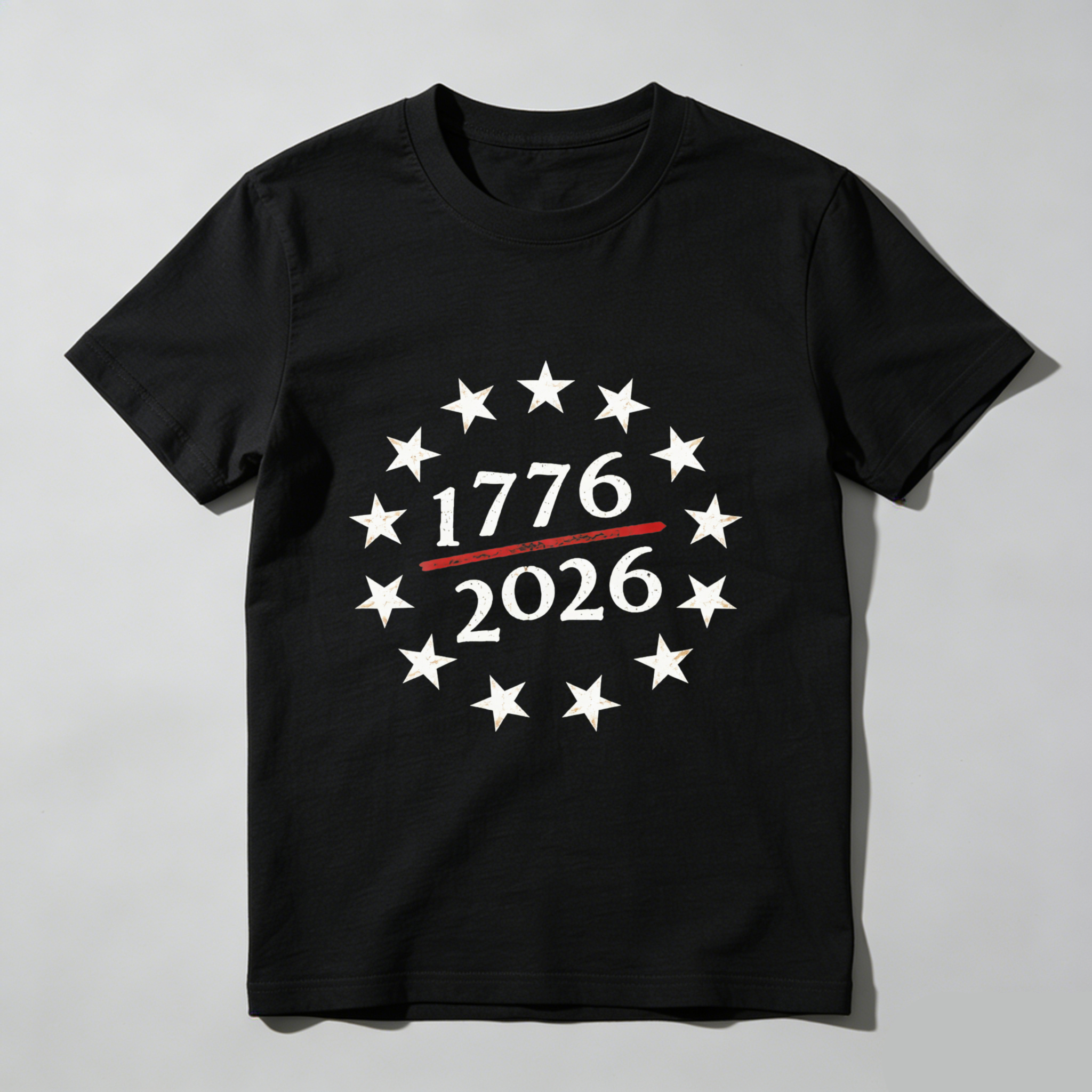 1776 To 2026 Independence Day American Flag Stars T-Shirt Celebration Patriotic Apparel