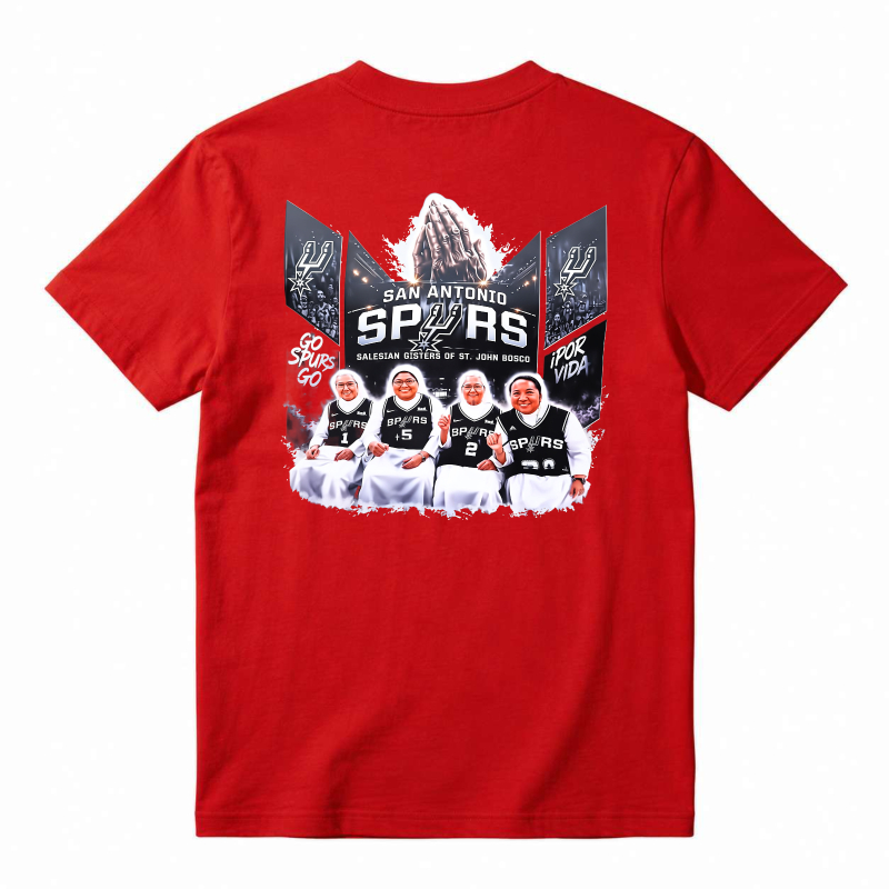 San Antonio Spurs Basketball Team Graphic T-shirt
