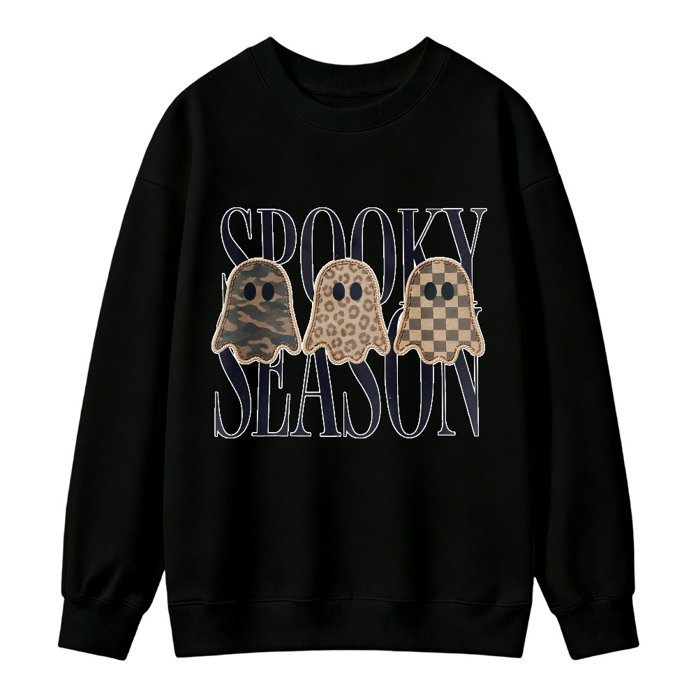 Spooky Season Ghost Pattern Sweatshirt