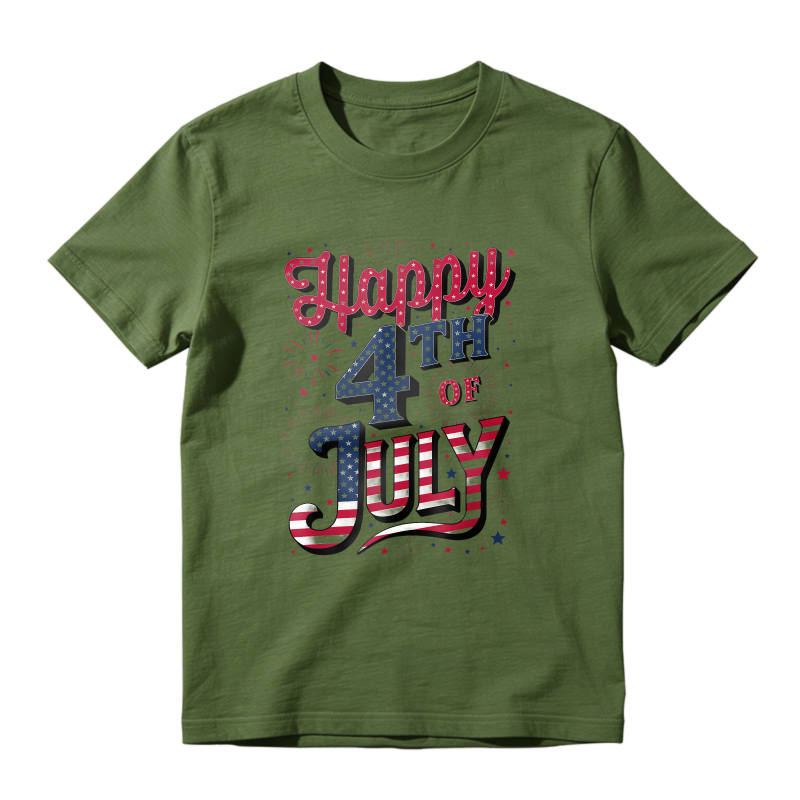 Happy 4th Of July Patriotic Design Unisex Classic T-shirt