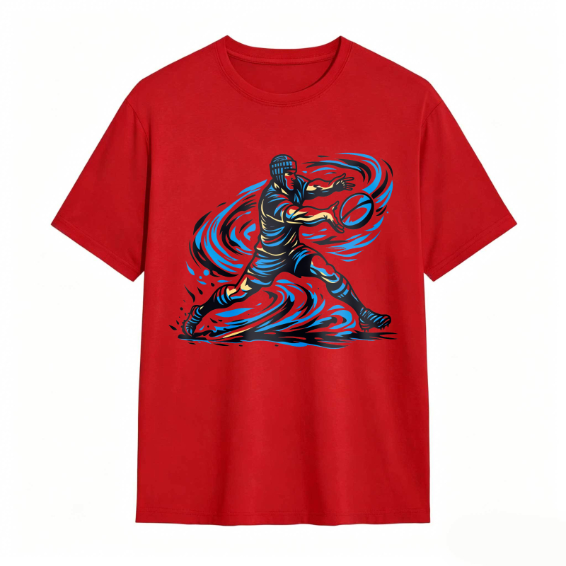 Blue Wave Warrior Design Unisex Classic T-shirt