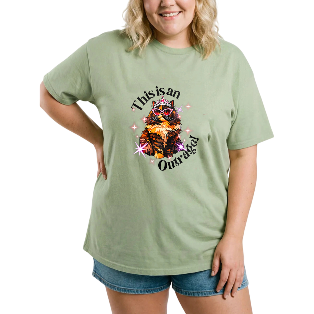 Owl With Crown And Sunglasses Sparkles tshirt 100% cotton