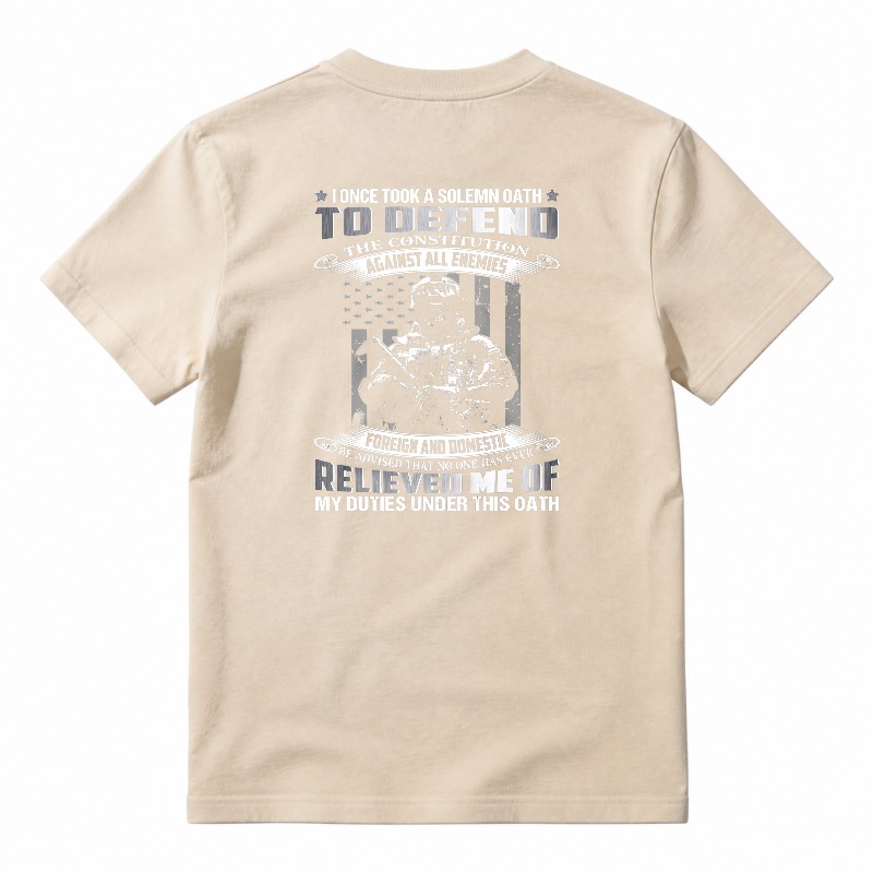I Once Took A Solemn Oath To Defend The Constitution Against All Enemies Foreign And Domestic Relieved Me Of My Duties Under This Oath T-shirt