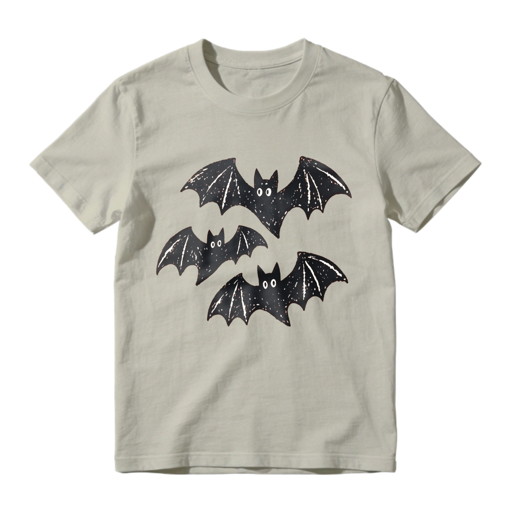 Starry Night Bat Silhouette Graphic Unisex Classic T-shirt