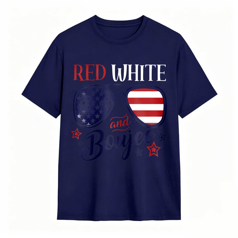 Red White And Booyah American Flag Sunglasses Design Unisex Classic T-shirt