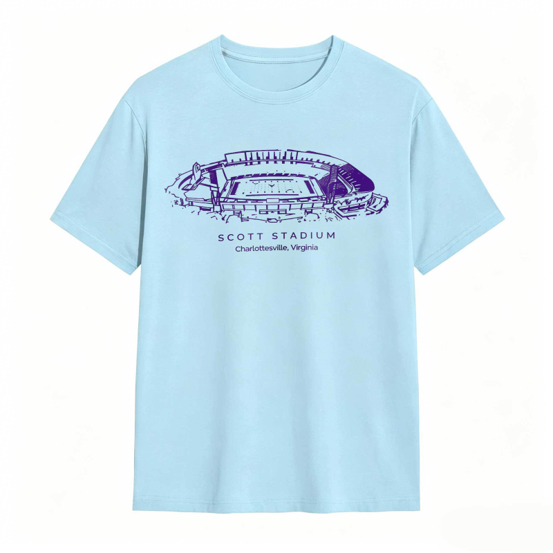 Scott Stadium Charlottesville Virginia Stadium Graphic T-shirt