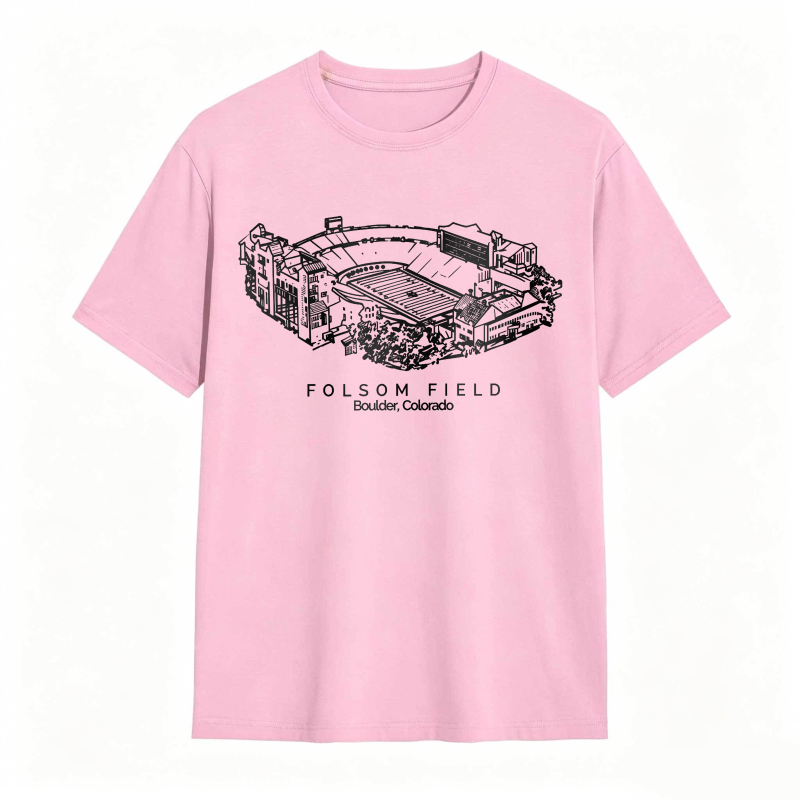 Folsom Field Stadium Boulder Colorado T-shirt