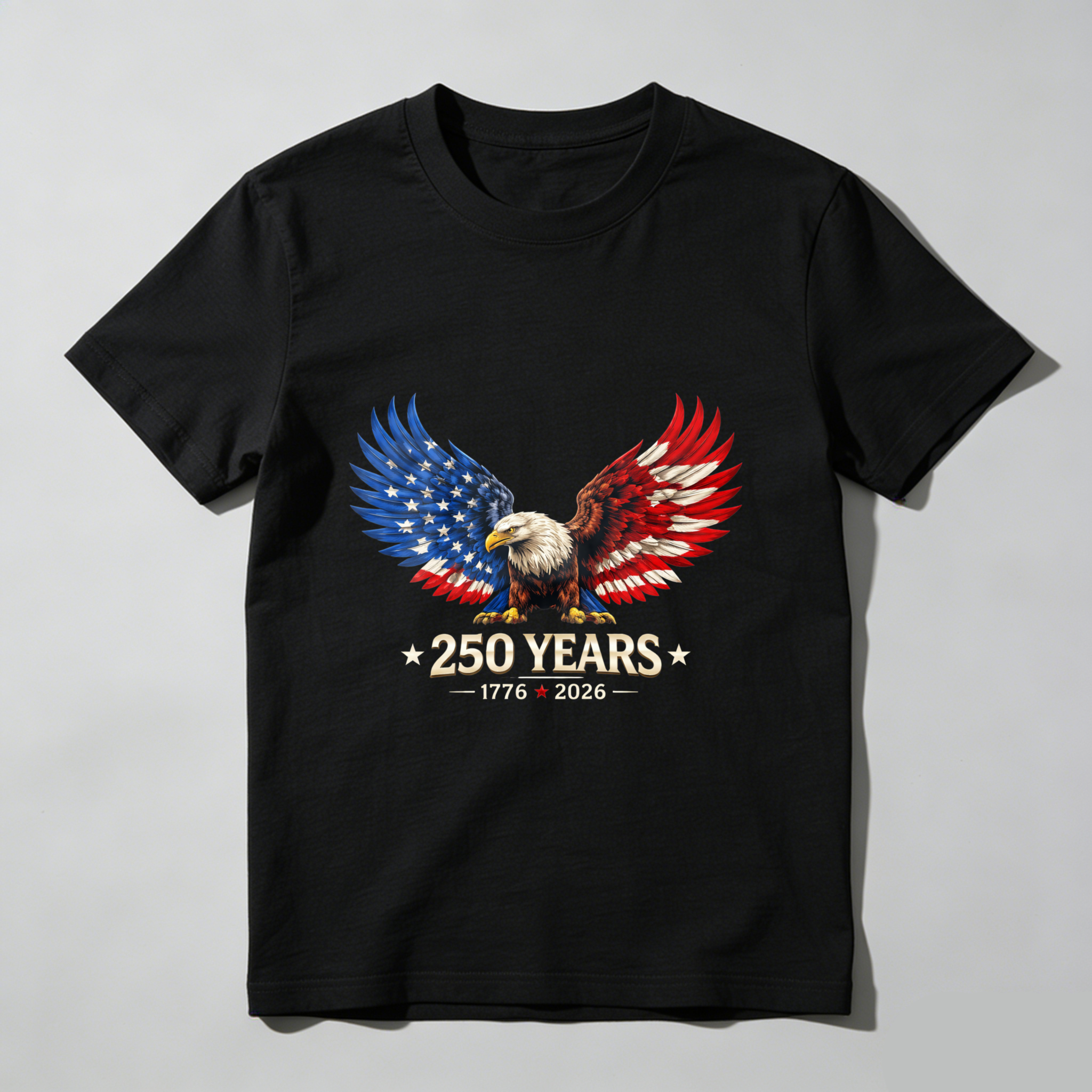 American Eagle 250 Years Independence Day 1776 2026 USA Flag Patriotic T Shirt
