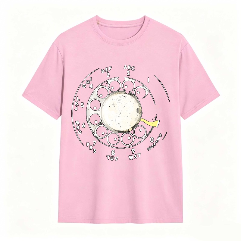 Rotary Dial Phone Design Unisex Classic T-shirt