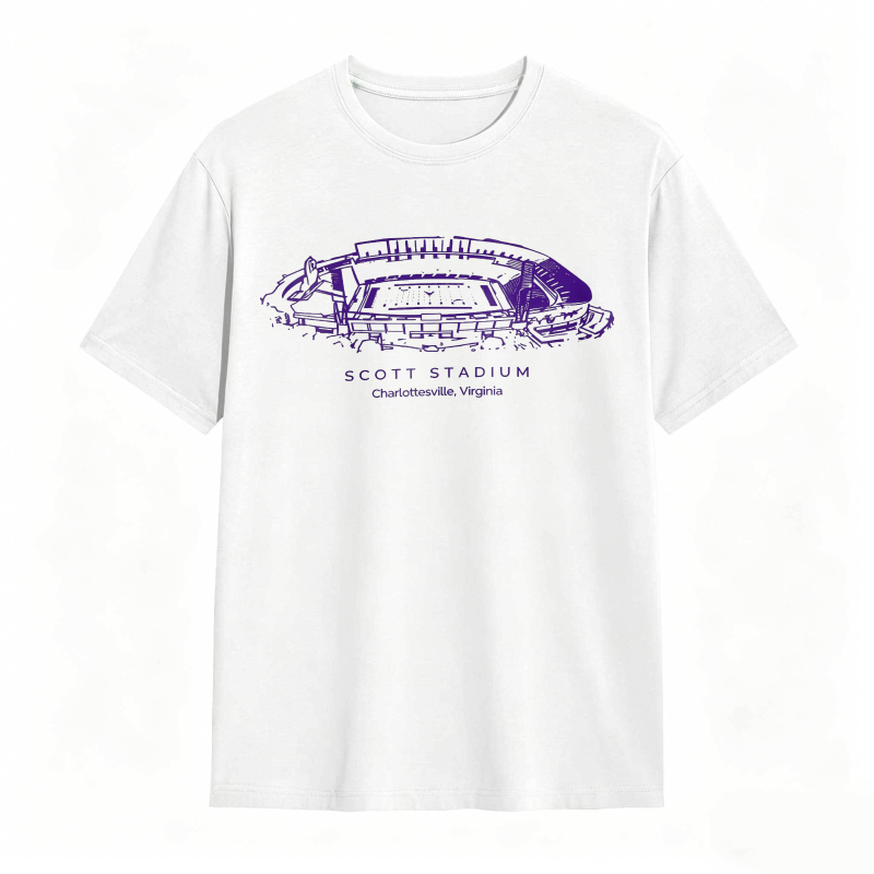 Scott Stadium Charlottesville Virginia Stadium Graphic T-shirt