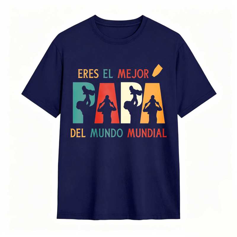 Best Dad In The World Silhouette Design Unisex Classic T-shirt