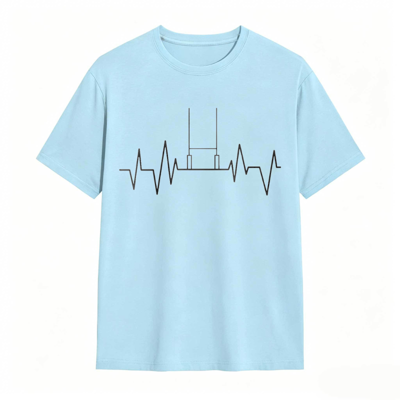 Heartbeat With Goalpost Design Unisex Classic T-shirt