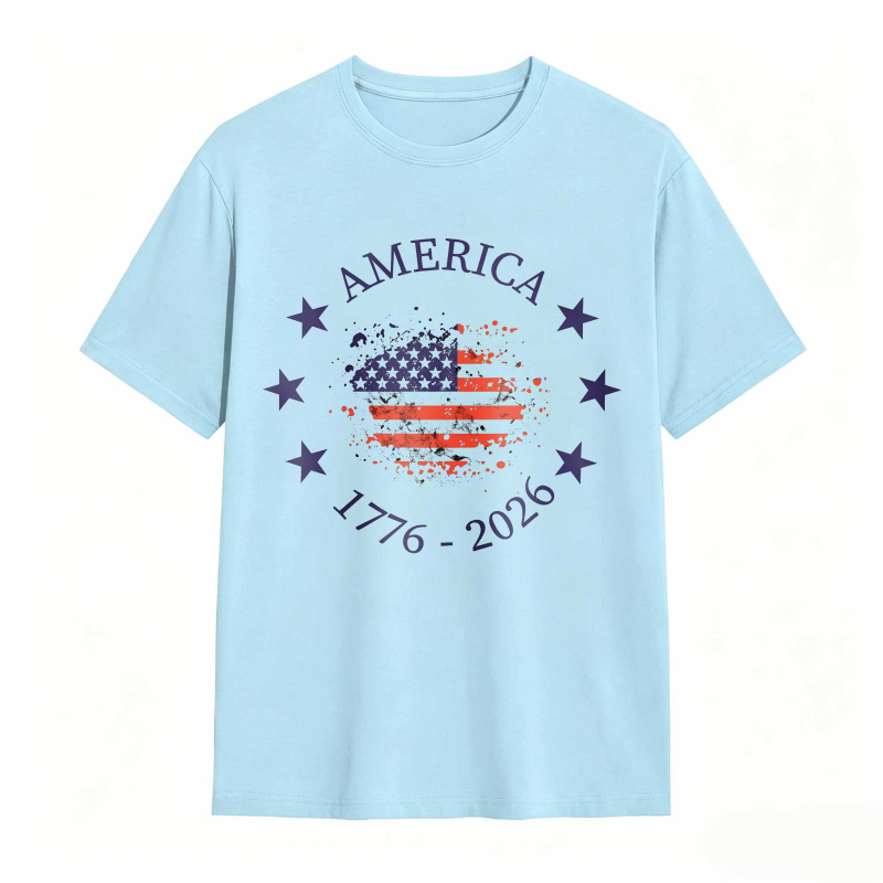 America Flag 1776 2026 Stars And Stripes Patriotic Design Unisex Classic T-shirt