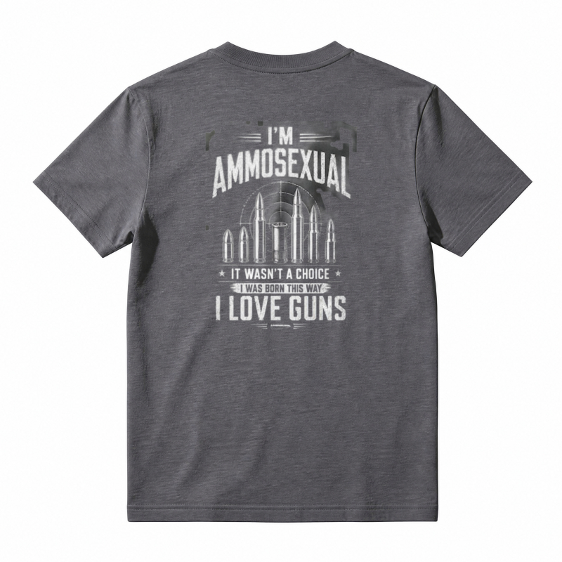 I Love Guns Ammosexual Bullet Graphic Unisex Classic T-shirt