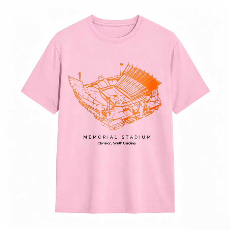 Memorial Stadium Clemson South Carolina Stadium Graphic T-shirt