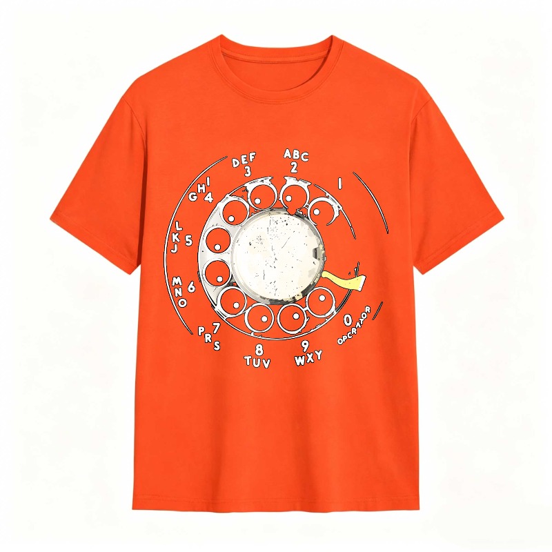 Rotary Dial Phone Design Unisex Classic T-shirt