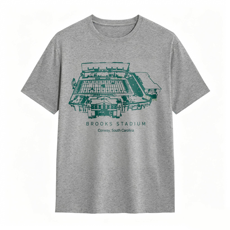 Brooks Stadium Conway South Carolina Stadium Graphic T-shirt