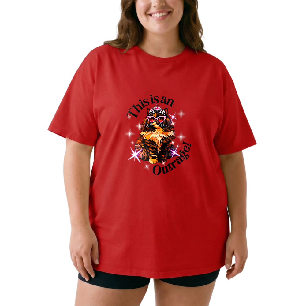 Owl With Crown And Sunglasses Sparkles tshirt 100% cotton