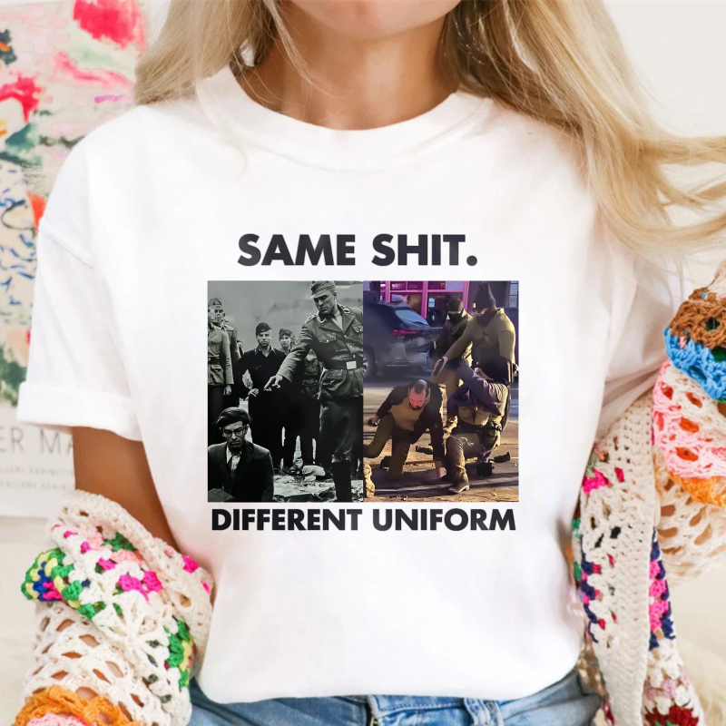 Same Shit Different Uniform Historical And Modern Soldiers Comparison Graphic Unisex Classic T-shirt