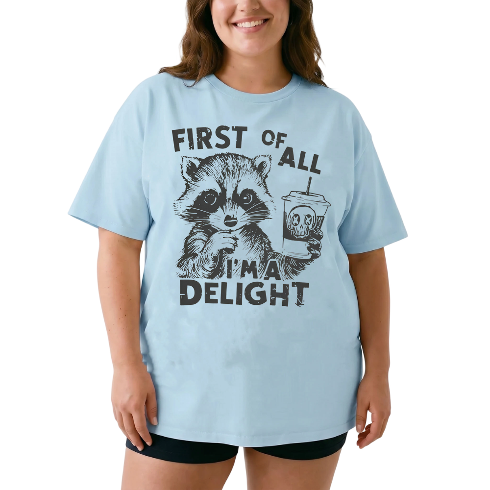 Vintage First Of All I Am Delight Tee
